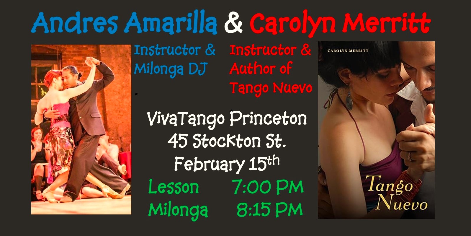 Milonga and Lesson by Andres Amarilla and Carolyn Merritt