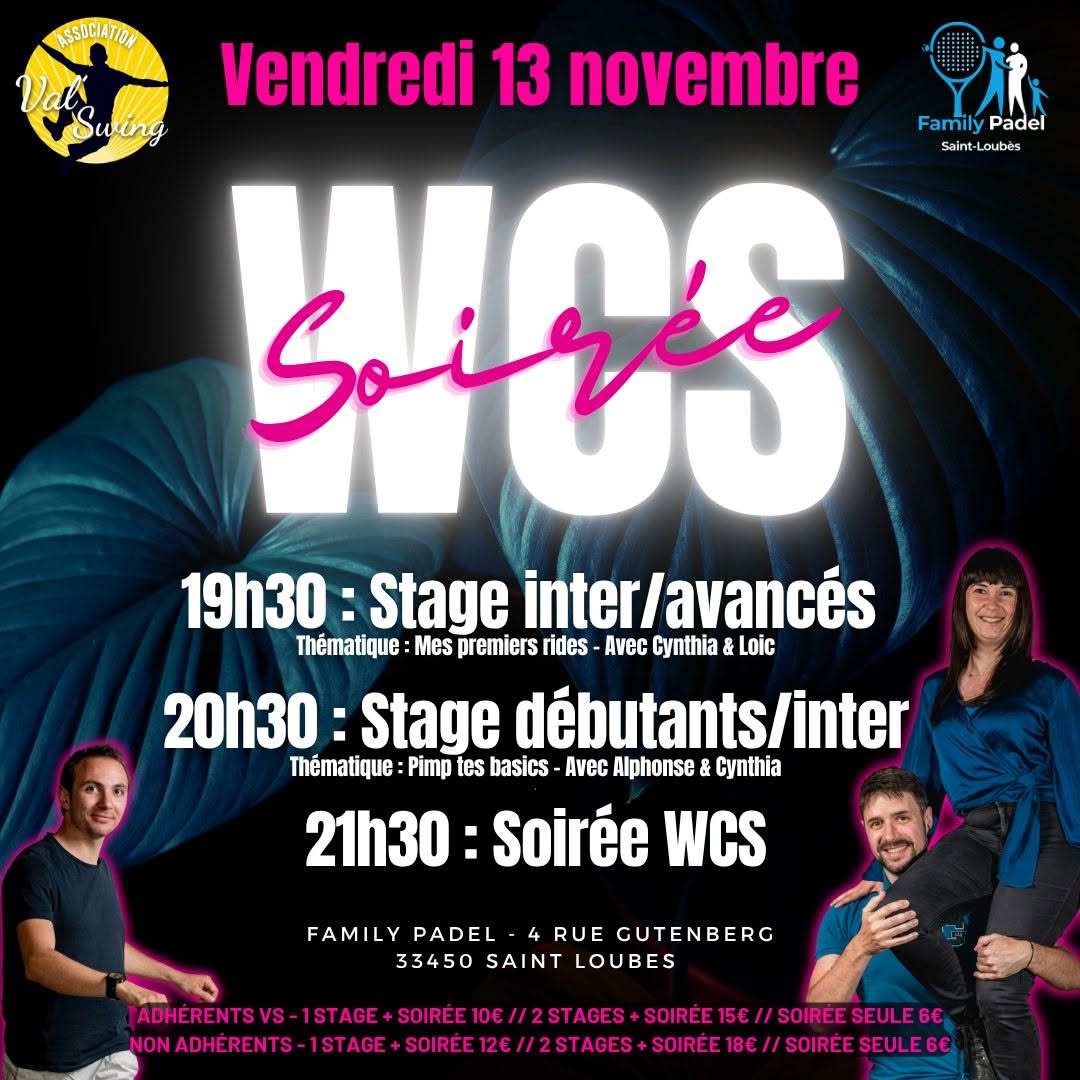 Stage & soirée - West coast swing