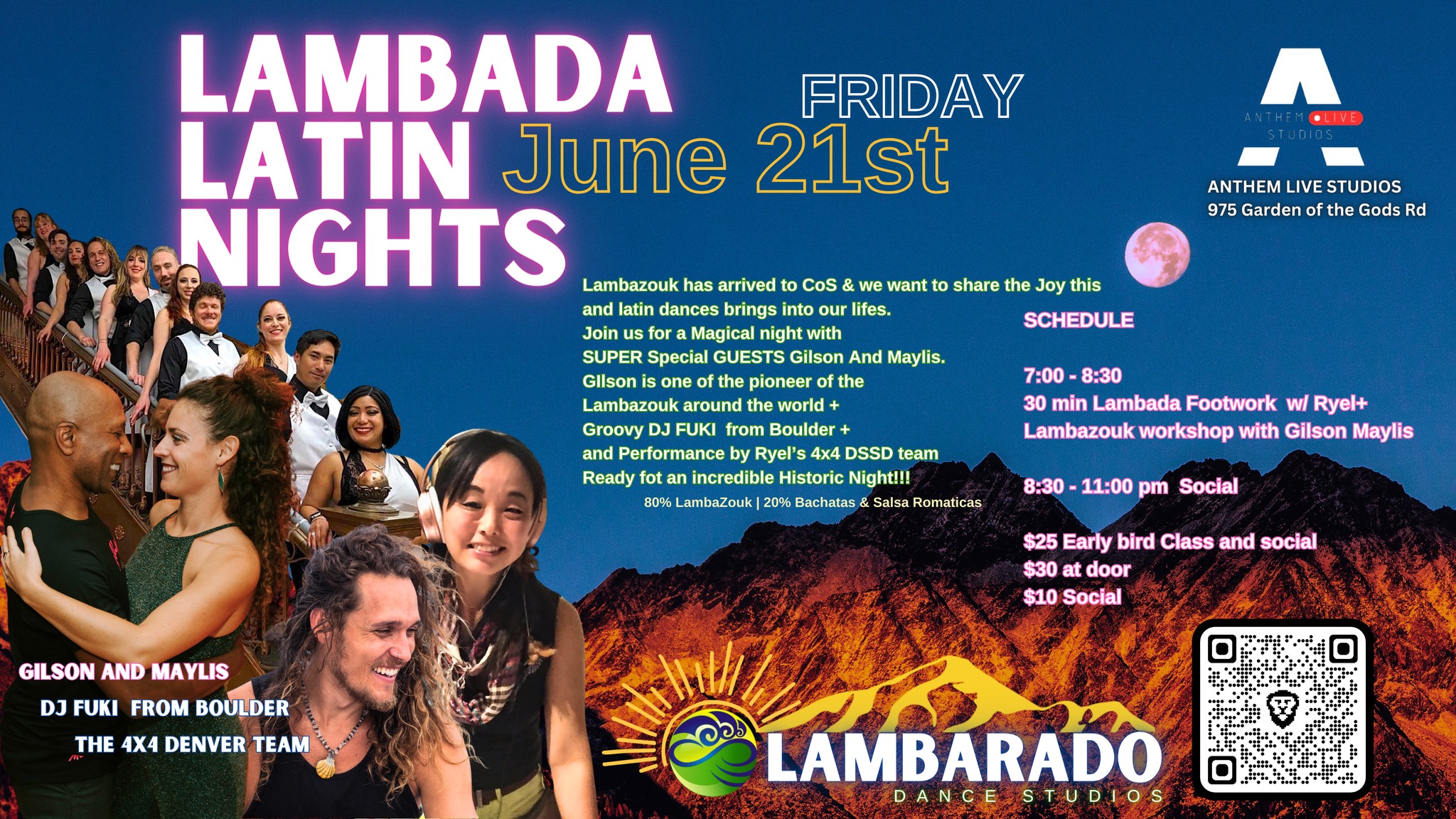 Lambada Latin Nights: Zouk Lambada Bachata Salsa