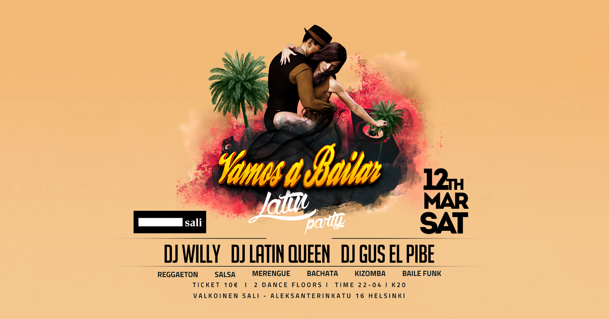 Vamos a Bailar LATIN PARTY 12.3.2022