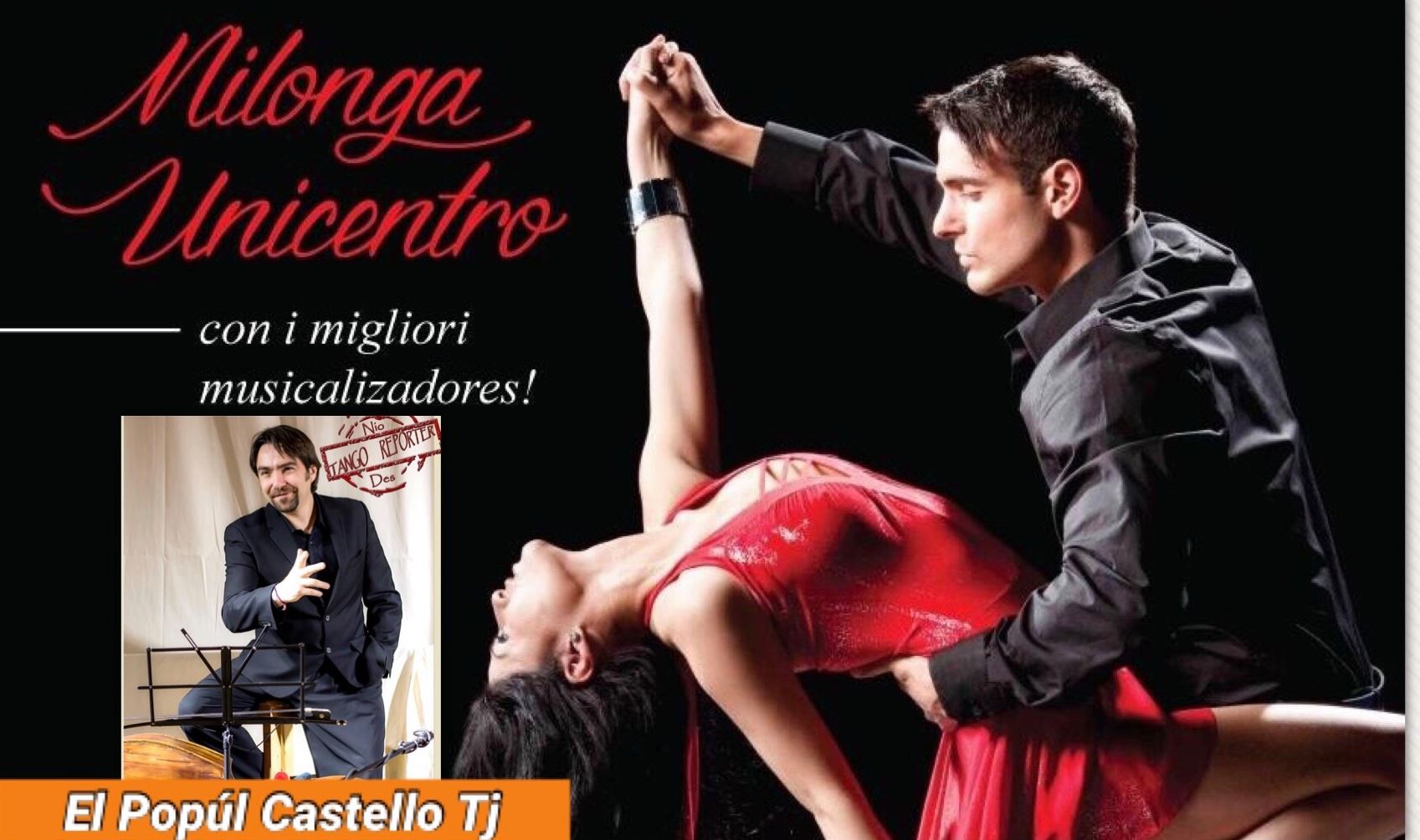Milonga Unicentro in terrazza con El Popùl Castello Tj