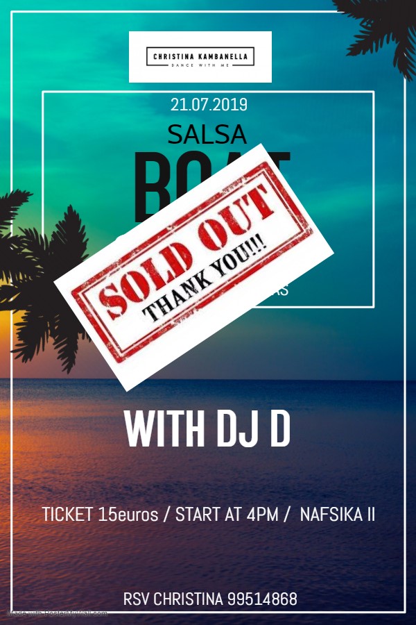 Salsa Boat Party at Blue Lagoon Akamas
