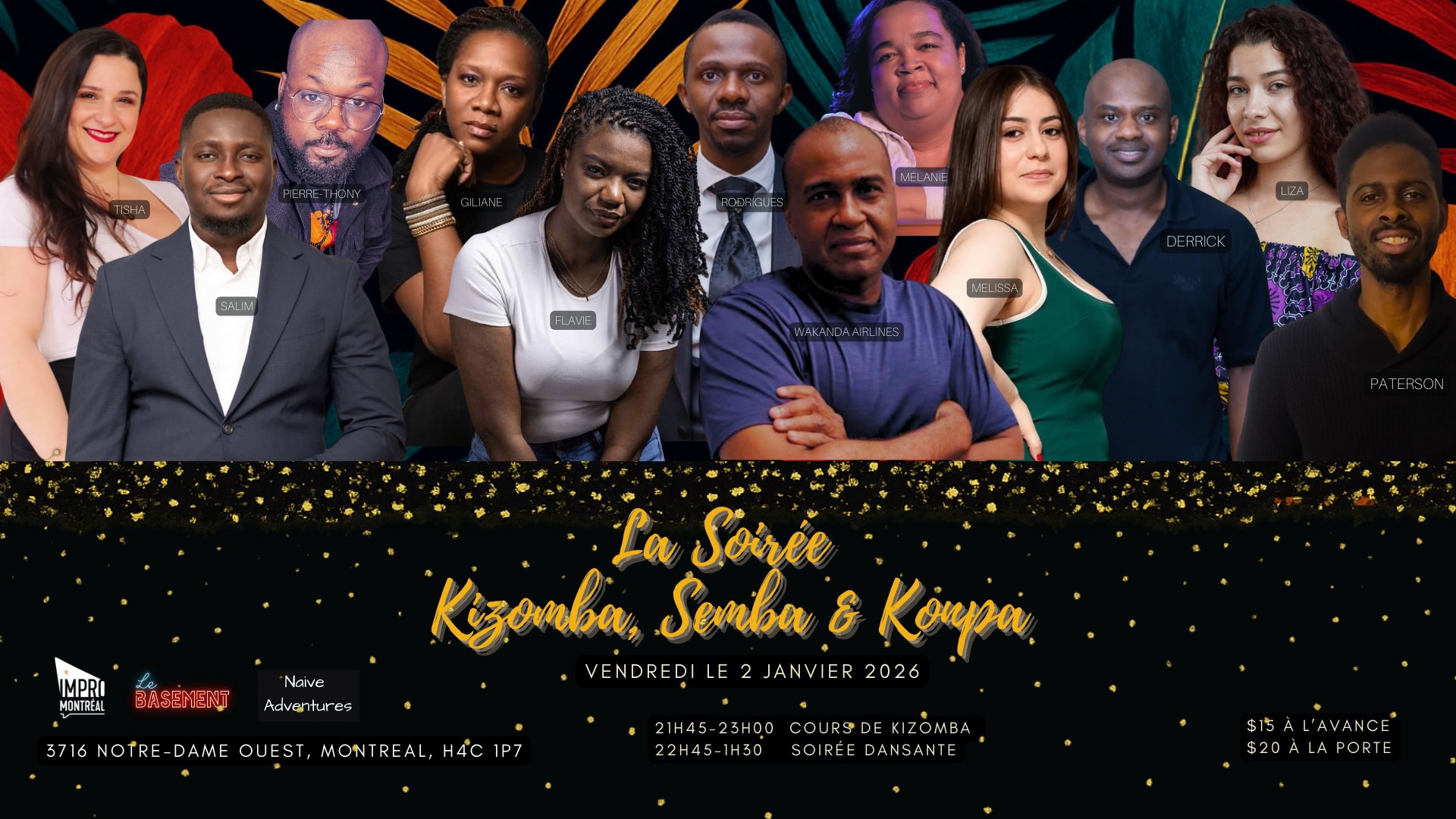 La Soirée Kizomba, Semba & Konpa