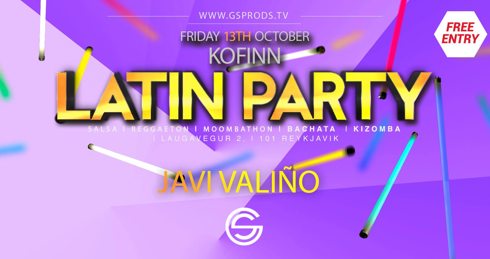 LATIN PARTY - Friday 13th October - Kofinn