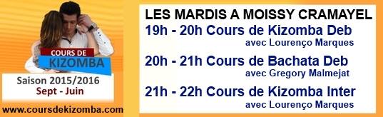 Cours de Bachata tous les Mardis à Moissy Cramayel avec Gregory Malmejat