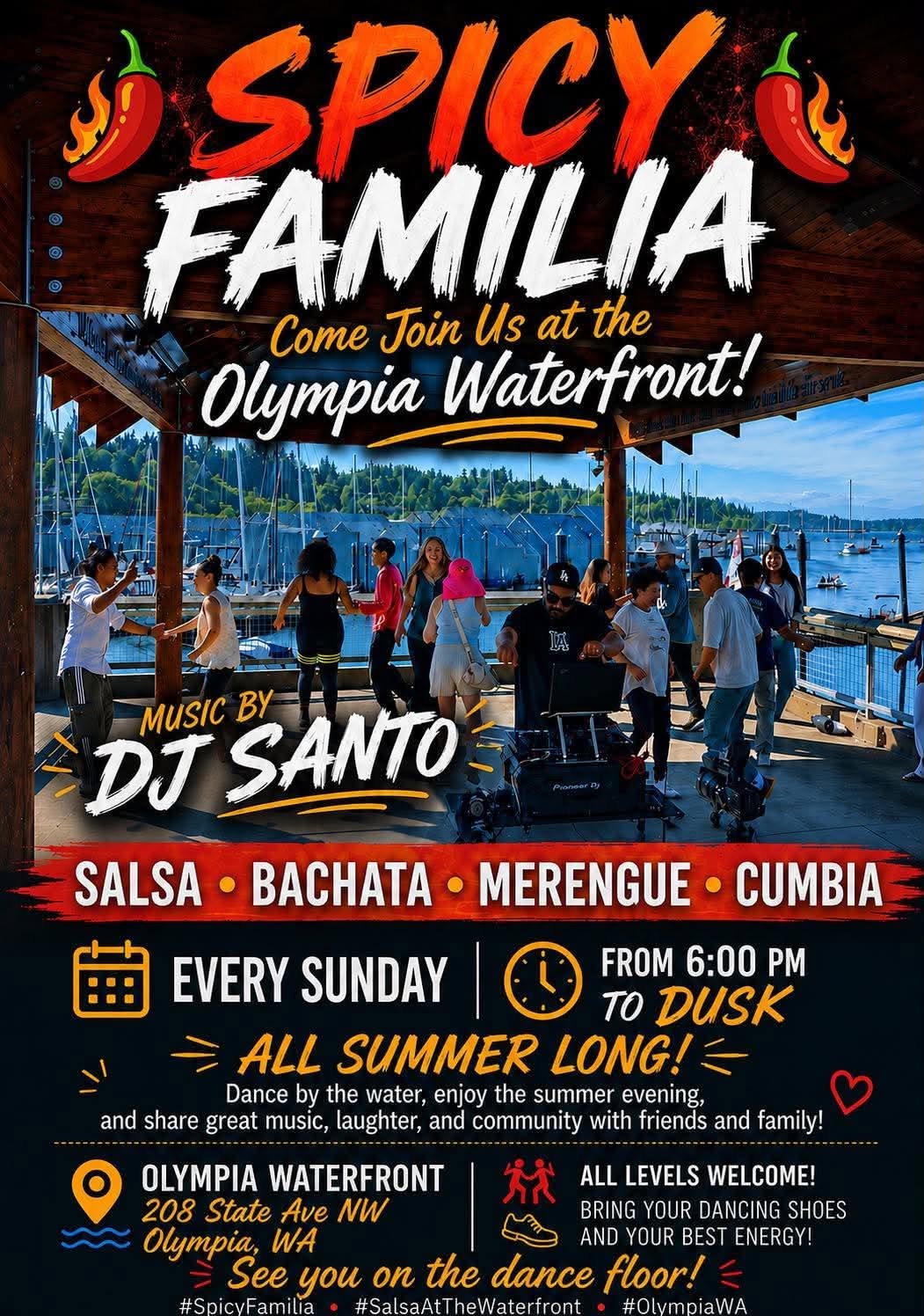 SPICY Lounge x Chayanne Montiel Presents Olympia Waterfront Dance Salsa, Cumbia, Bachata, Merengue!