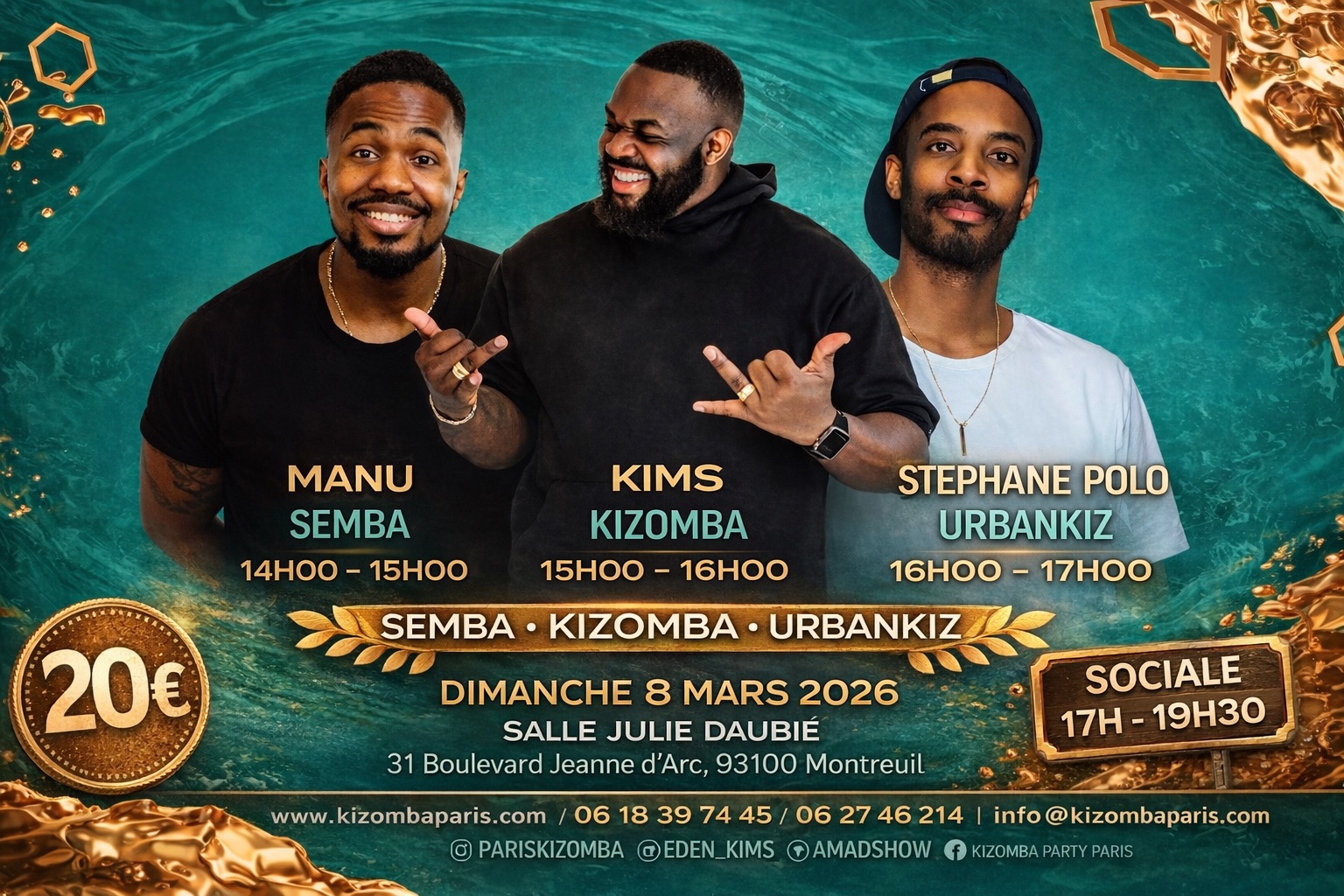 Stage Semba Kizomba Urban Kiz