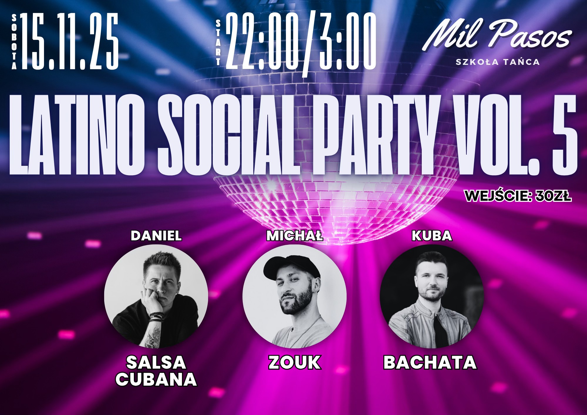 LATINO SOCIAL PARTY vol. 5 - 15.11.2025 SOBOTA! SALSA ZOUK BACHATA