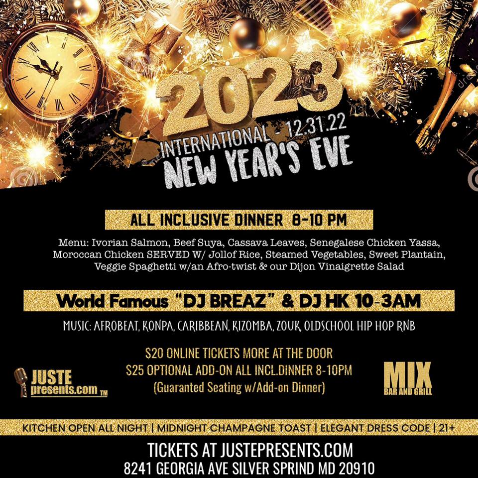 New Years Eve at Mix Bar & Grill