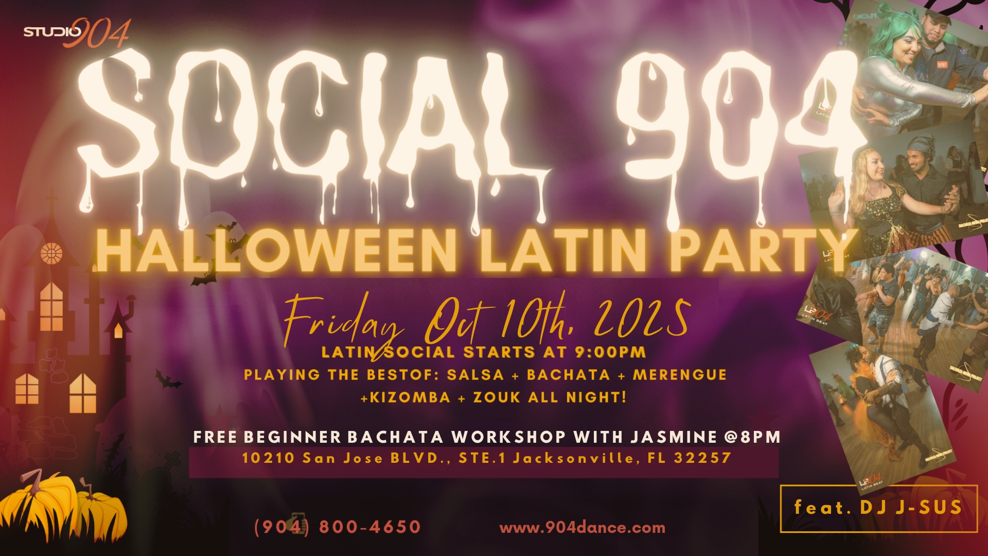 2nd Friday Latin Night October HALLOWEEN π Social at Studio 904