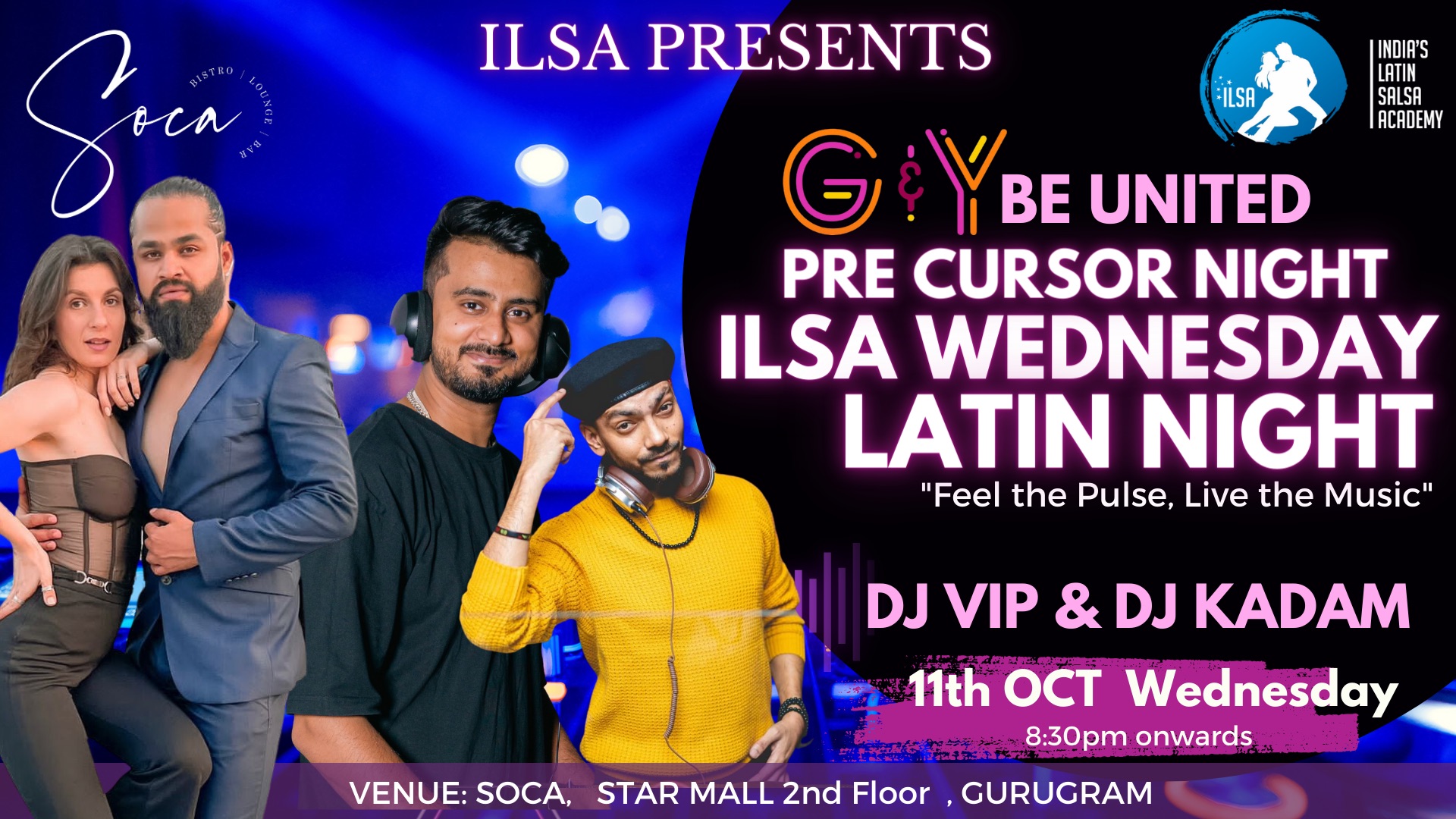 ILSA LATIN NIGHT & G&Y BE UNTIED PRE CURSOR