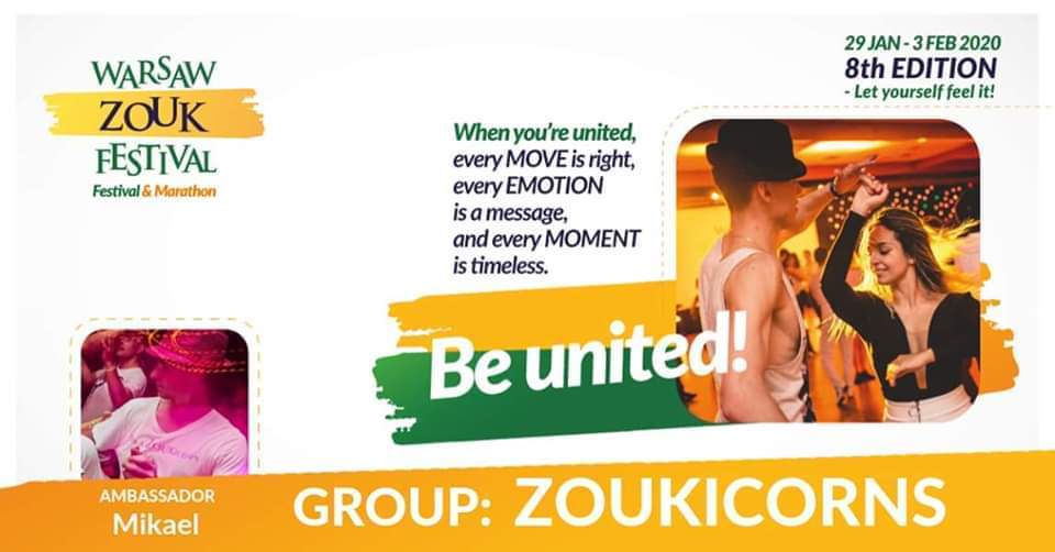 Warsaw Zouk Festival 2020 31Jan-3 Feb Discount Group Zoukicorns