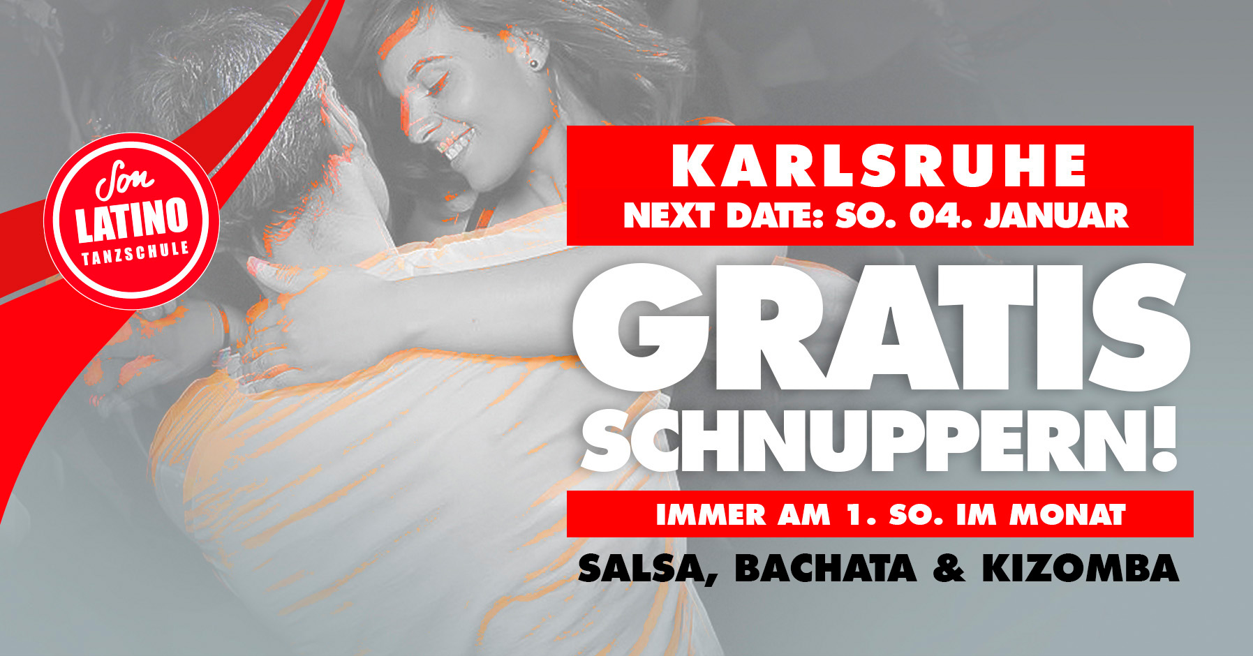 SALSA, BACHATA, KIZOMBA SCHNUPPERKURS IN KARLSRUHE