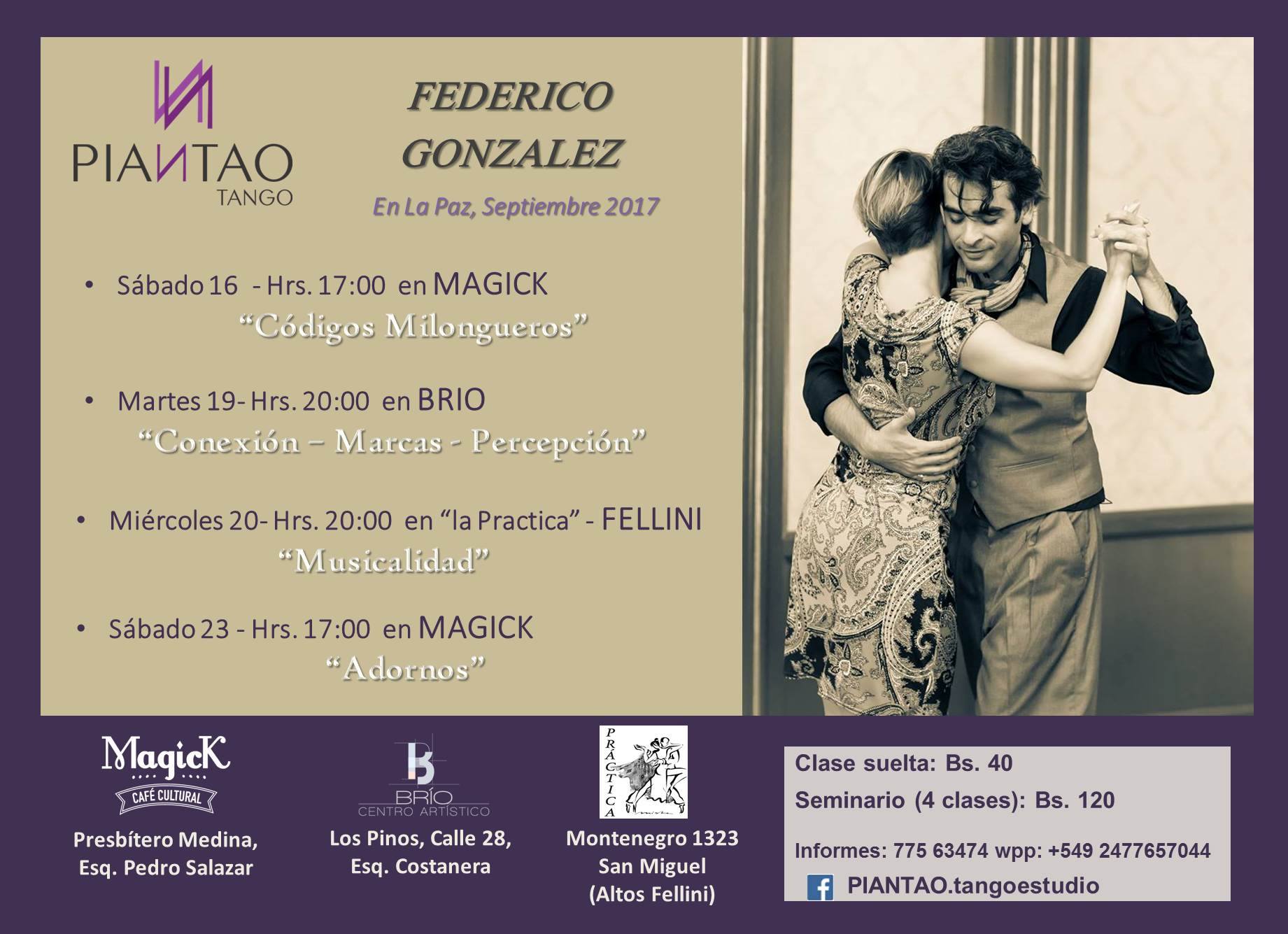 Federico Gonzales en La Paz