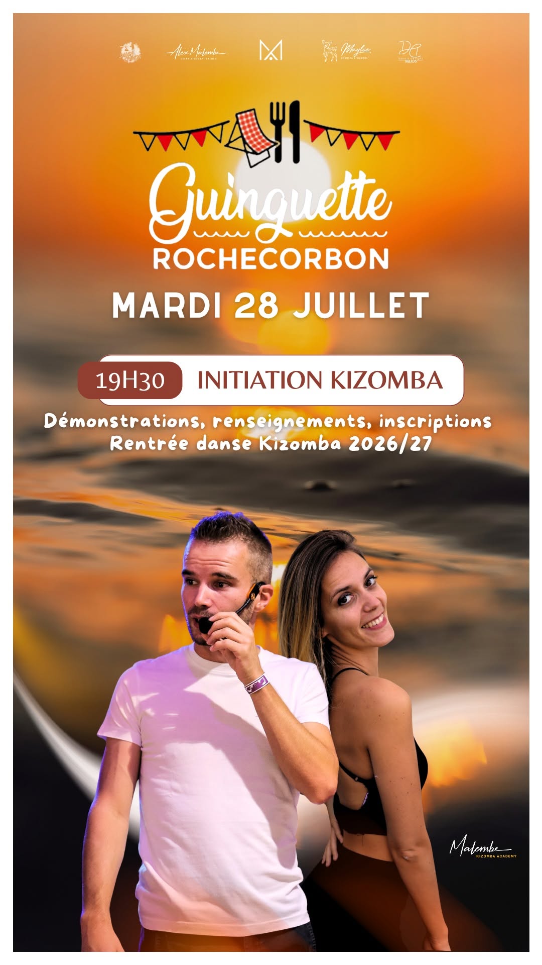Cours Kizomba & Surprise -💛 Guinguette de Rochecorbon 💛- Malembe Kizomba Academy