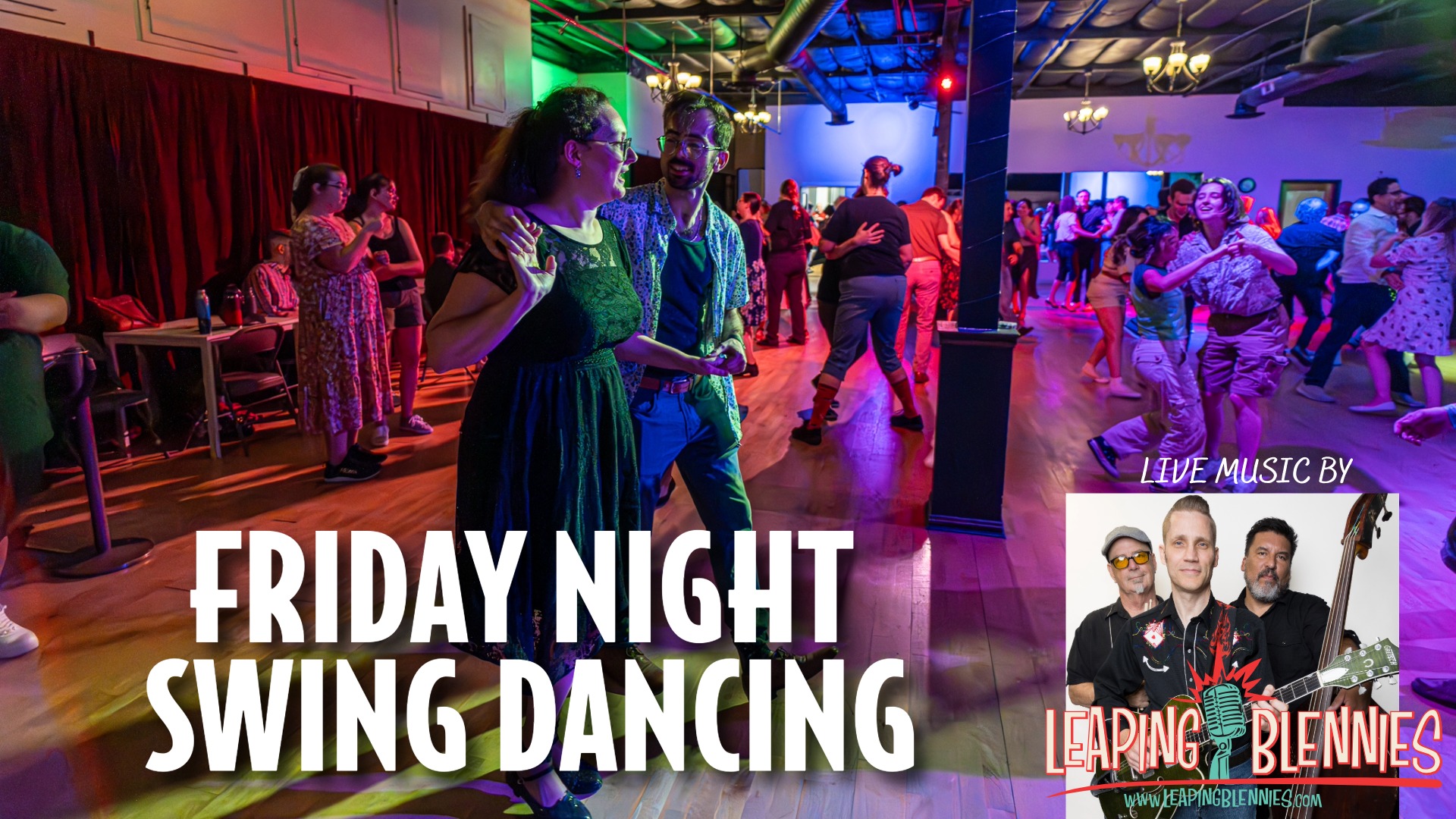 Swing Dancing to Live Music w The Leaping Blennies