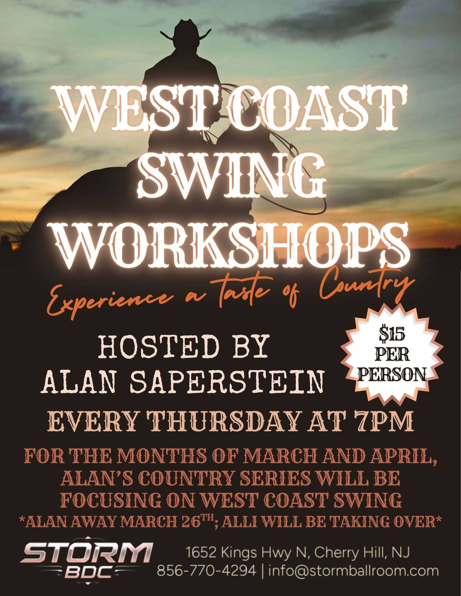 West Coast Swing Workshops with Alan Saperstein