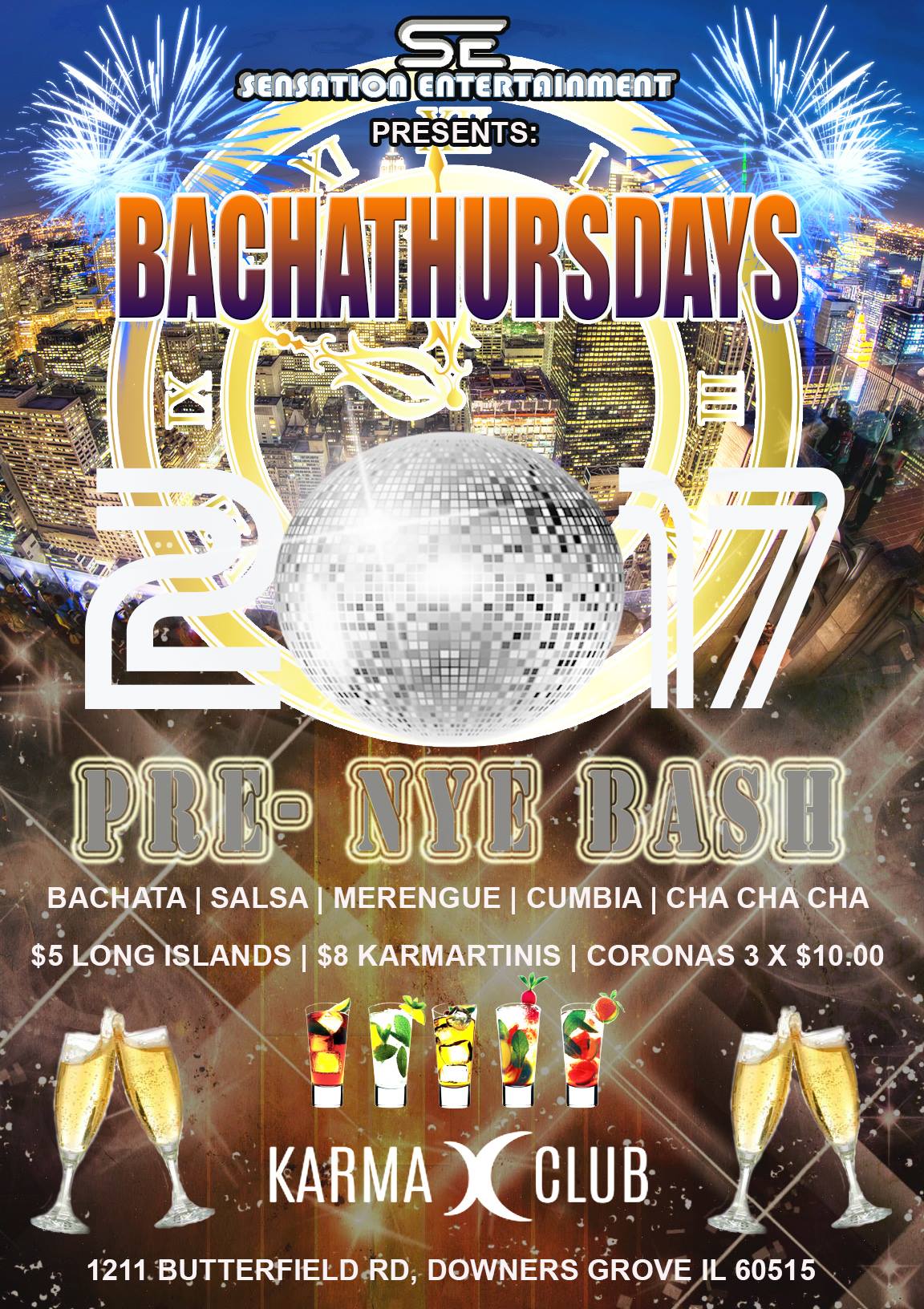 Sensation Entertainment Presents: Bachathursdays Pre- NYE Bash