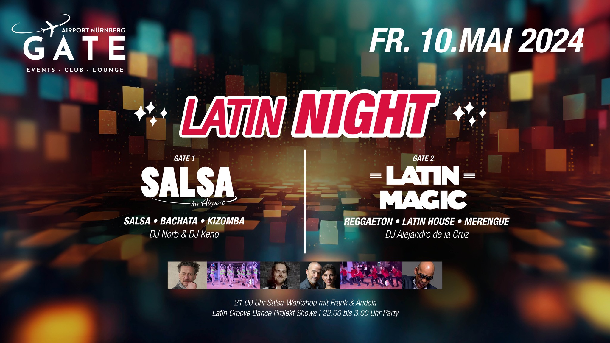 Latin Night im neuen GATE Nürnberg Flughafen