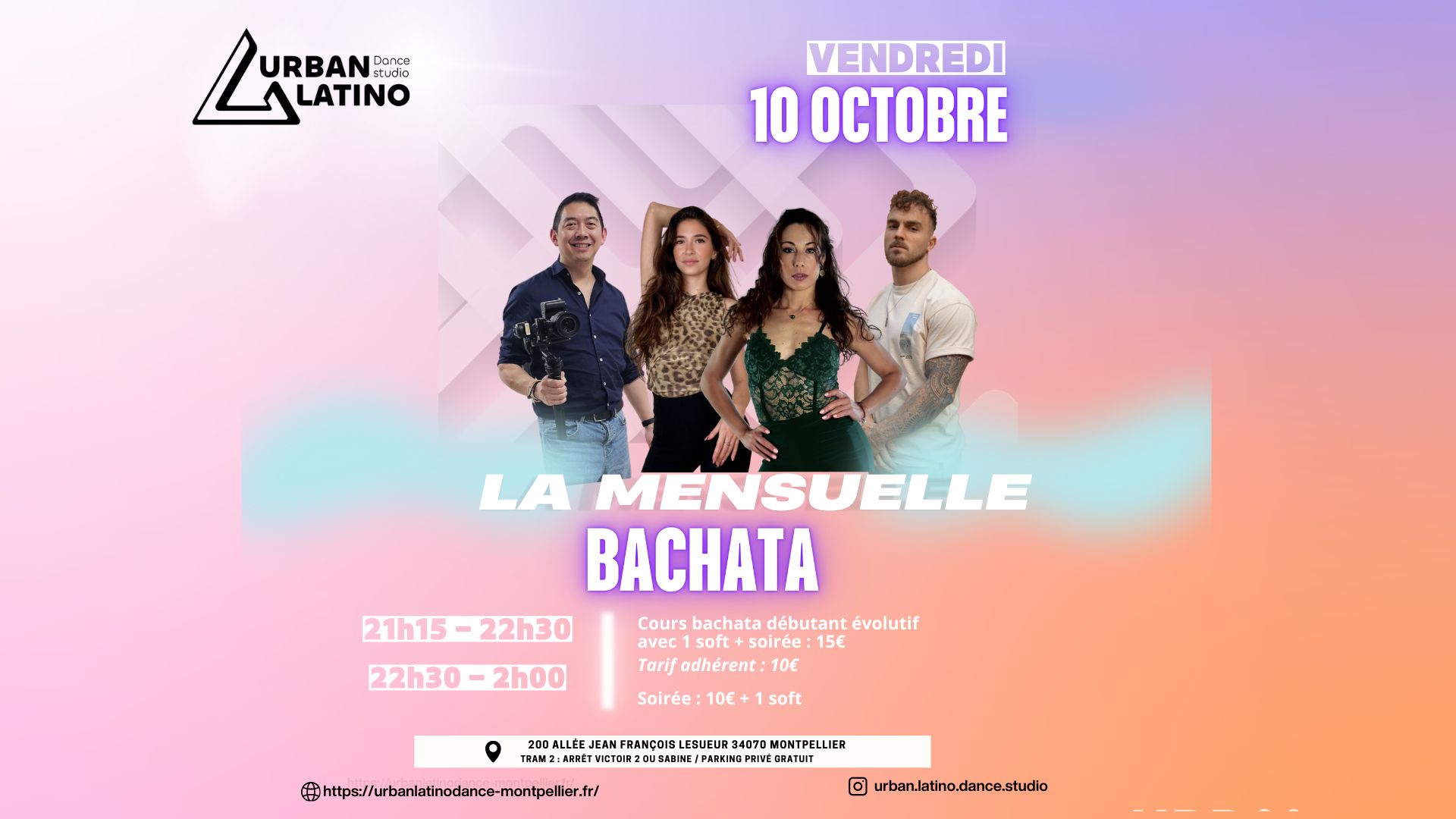 La Mensuelle Bachata chez Urban Latino Dance Studio