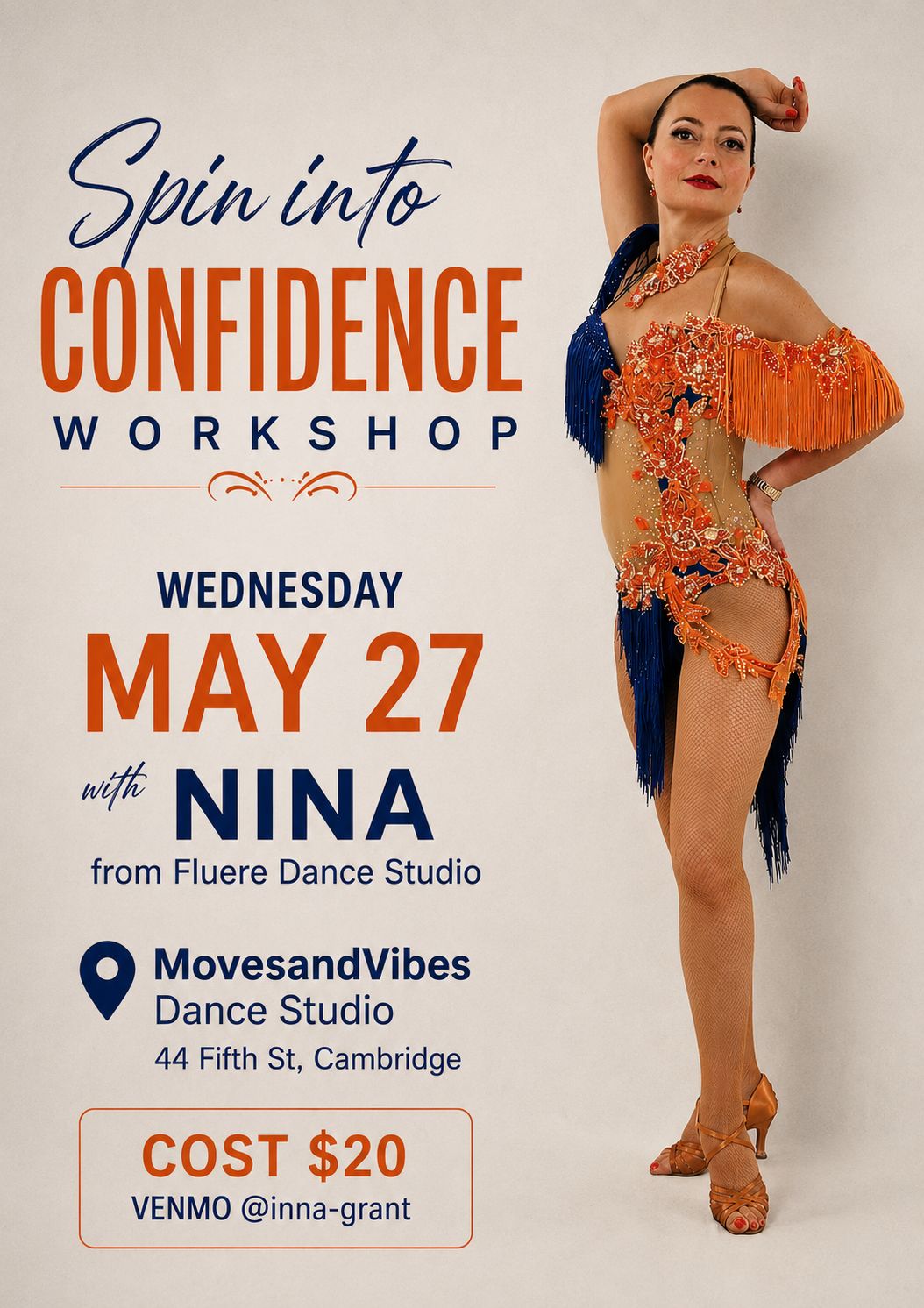 Spin into Confidence Workshop with Nina!