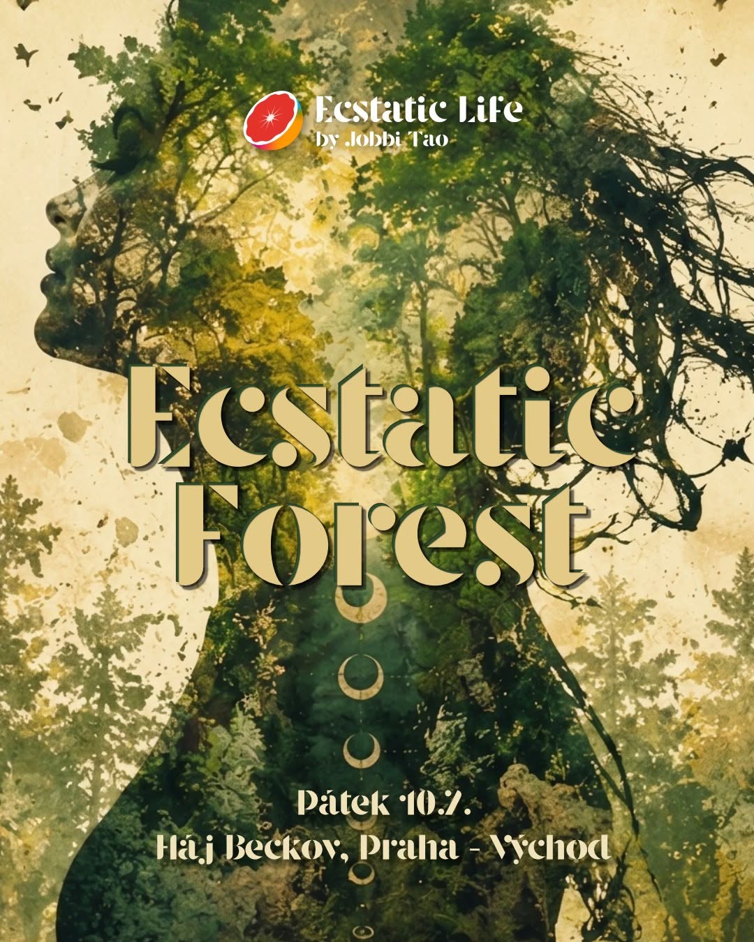ECSTATIC FOREST JOBBI TAO Pátek 10.7.2026 Háj Beckov, Sedlec, Praha - východ