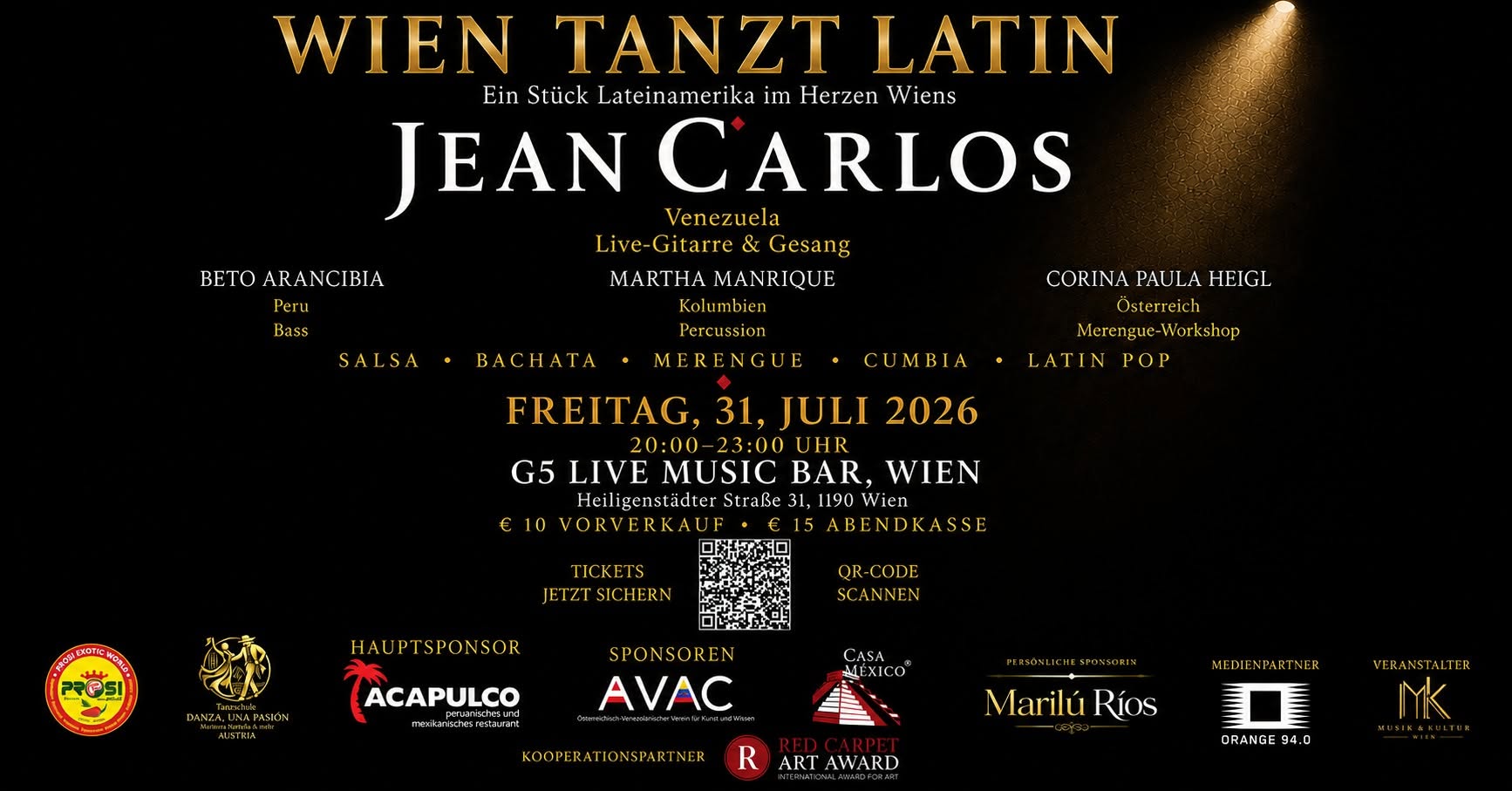 WIEN TANZT LATIN Live mit Jean Carlos