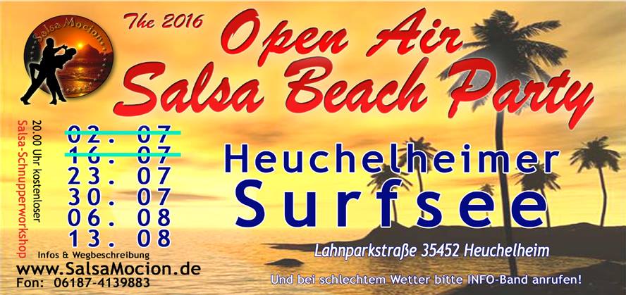 Abgesagt - Open Air Salsa Beach Party