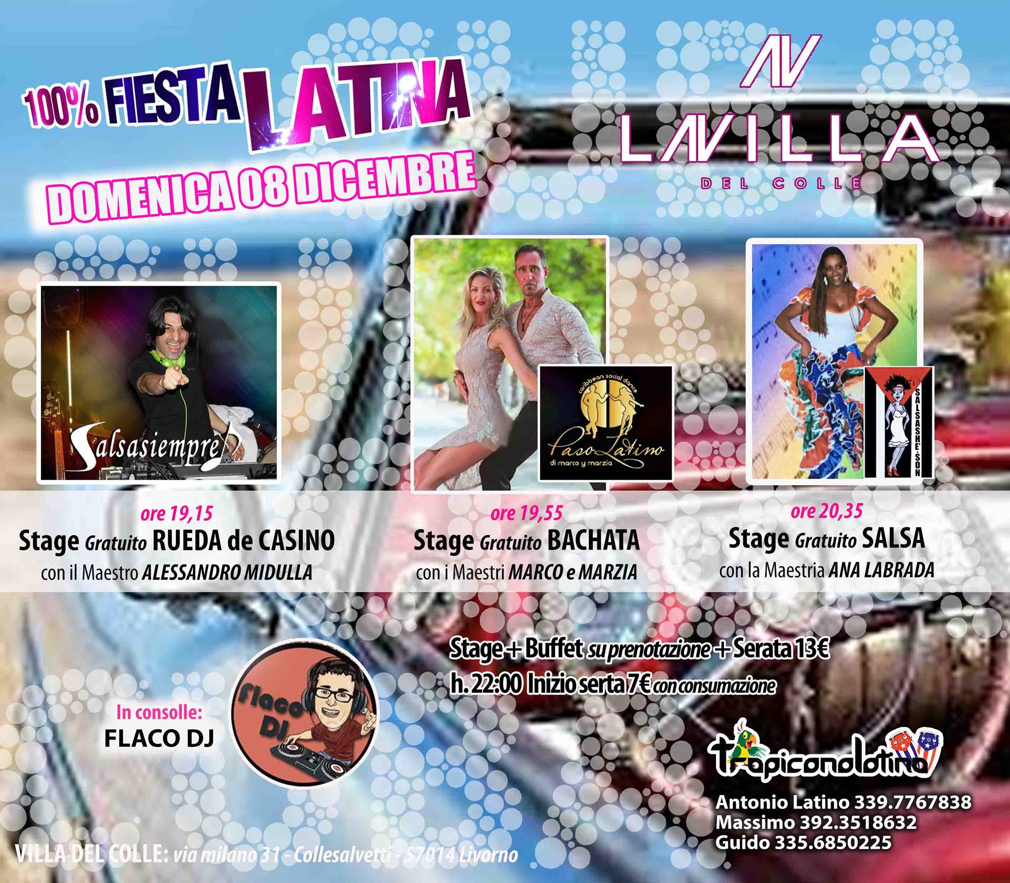 100%FestaLatina la domenica a Villa del Colle