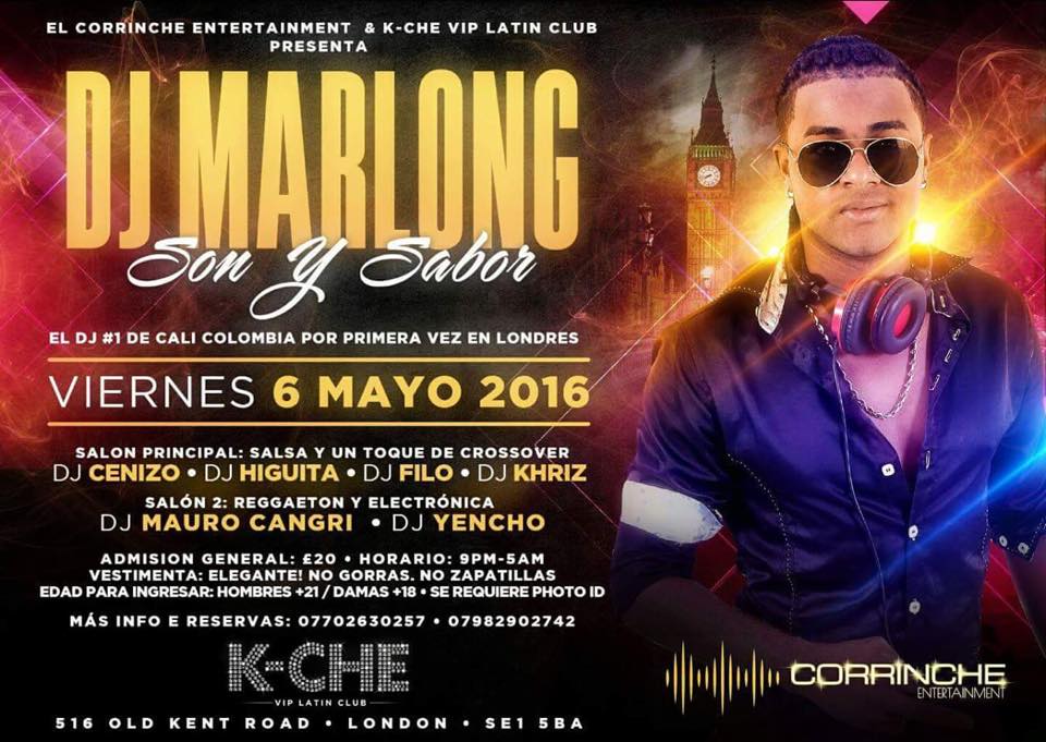 **DJ Marlong Son Y Sabor Gira Europea 2016**