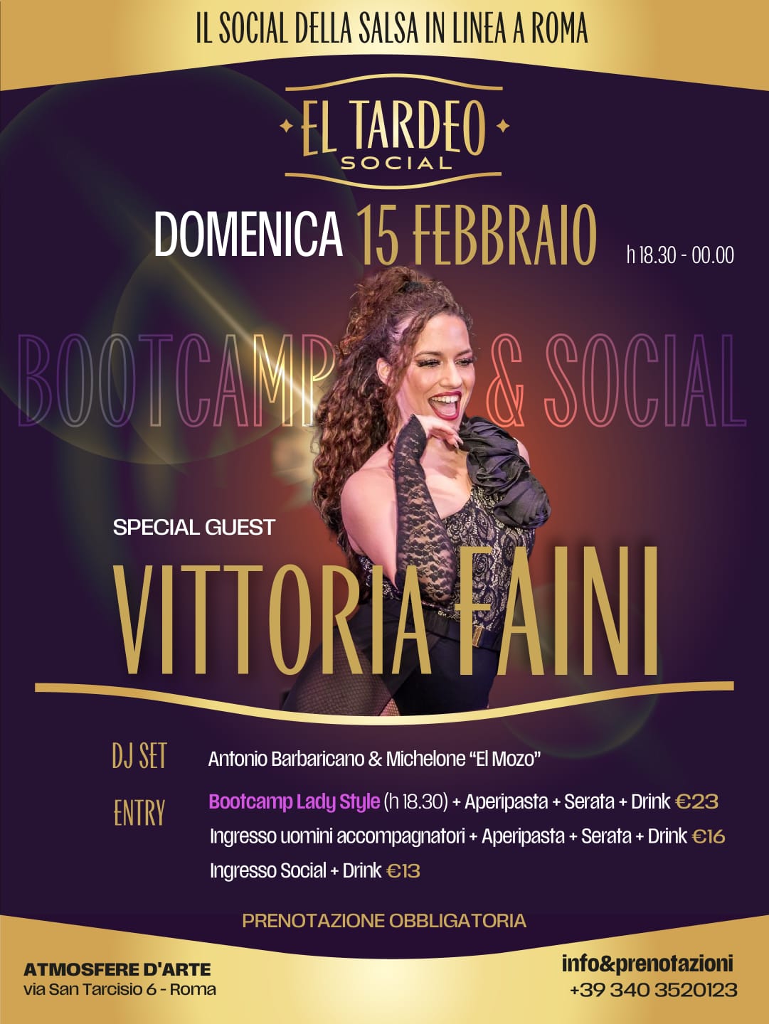 "El tardeo" il Social di Salsa in linea a Roma