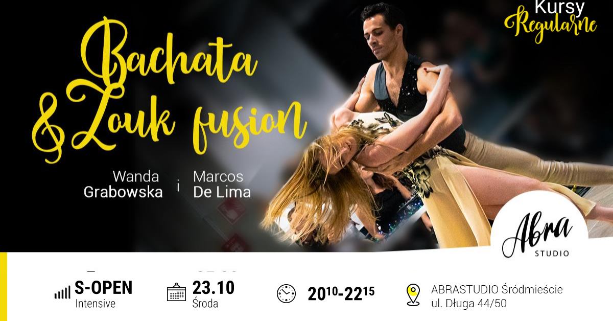 Bachata & Zouk Fusion - intensywny kurs 2h z Wandą i Marcosem
