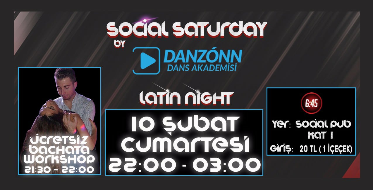 Social Saturday Latin Night By Danzonn