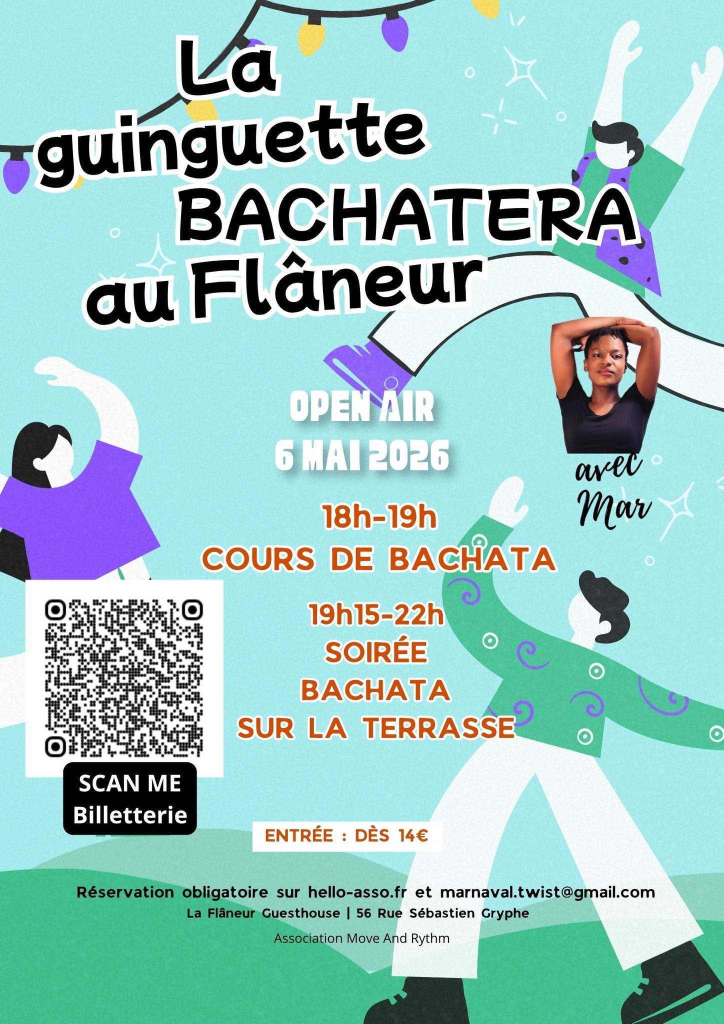 🏮La Guinguette Bachatera 🇩🇴 sur la terrasse du Flâneur
