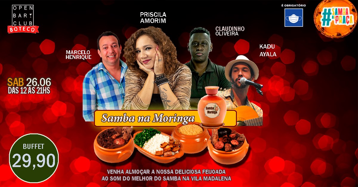 Samba na Moringa no Open Bar