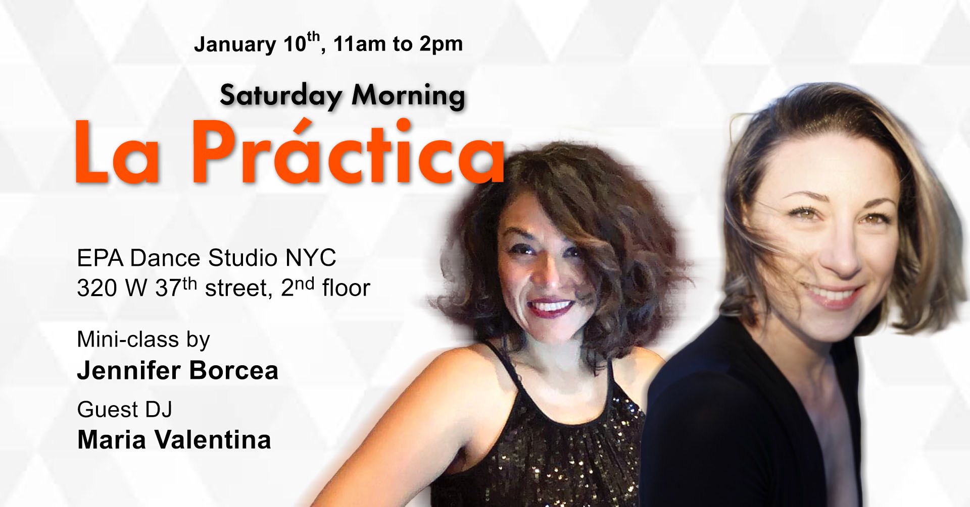Mini-class by Jennifer Borcea, visiting from LA. Guest DJ Maria Valentina