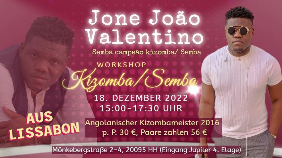 Kizomba Semba Workshop mit Angolanische Meister Jone