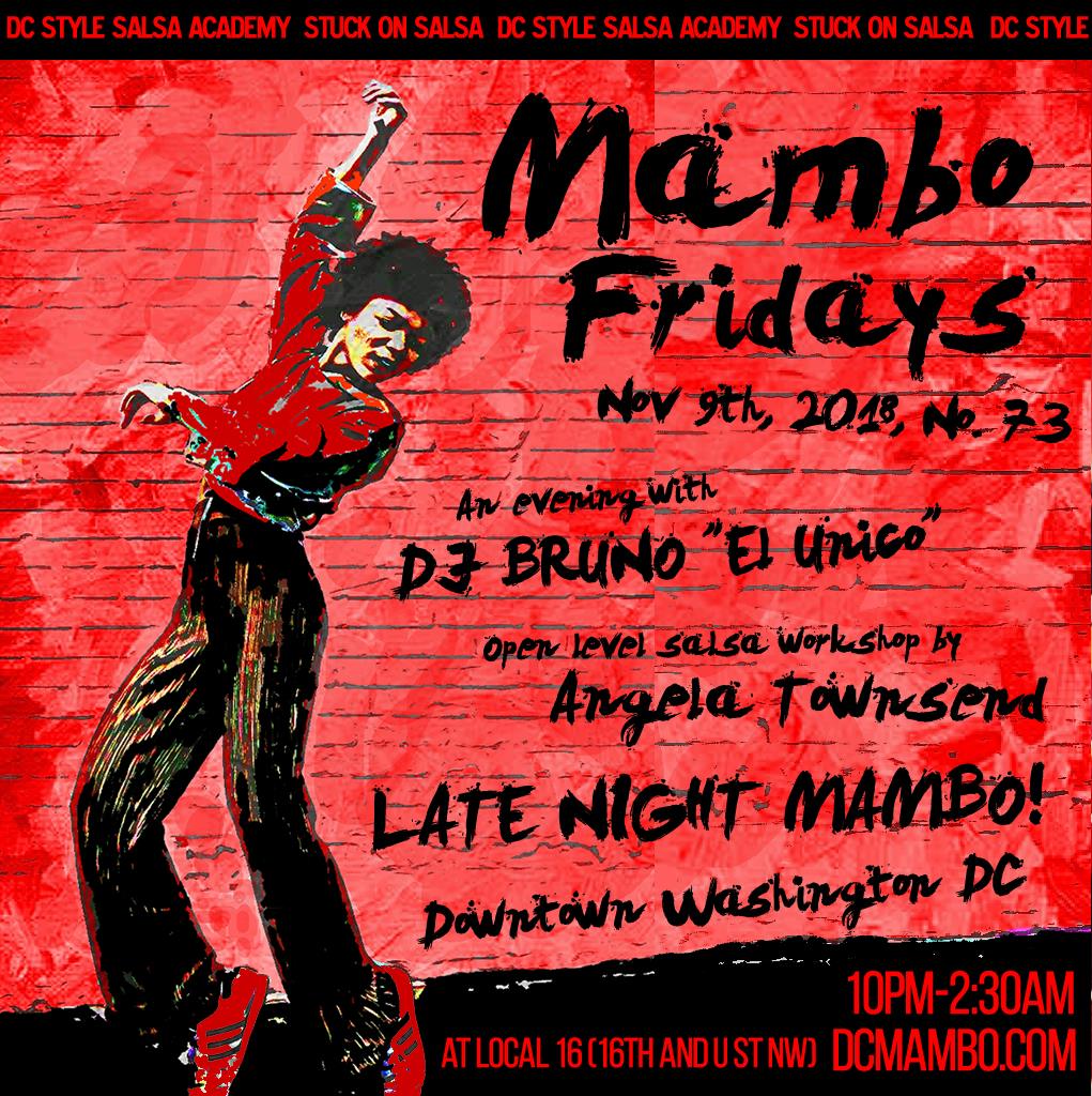 Mambo Fridays No. 73 - Nov 9th Guest List!