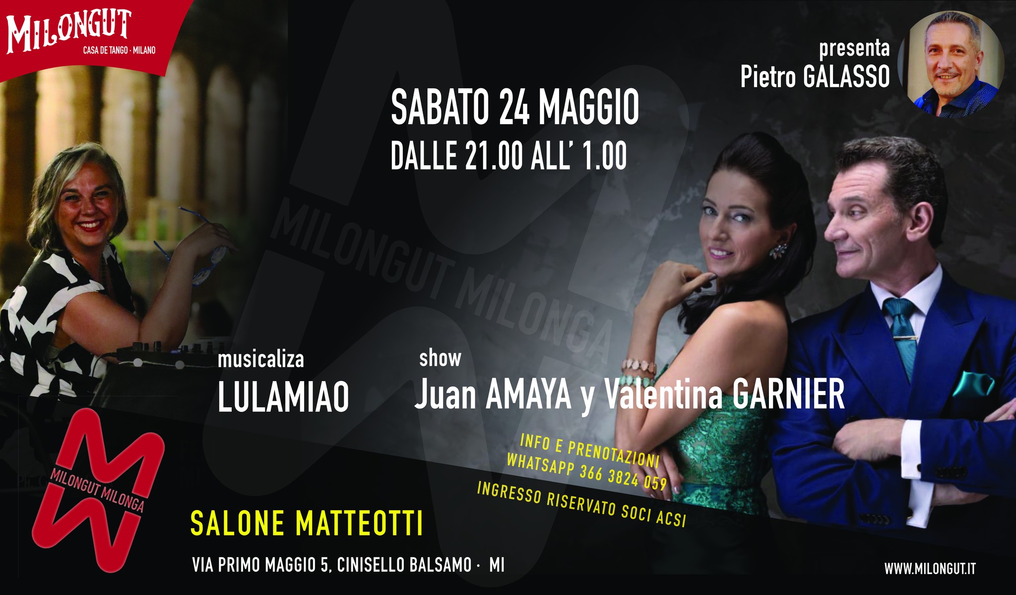MM Milongut Milonga Tdj Lulamiao - Show Esibizione dei maestri Juan y Valentina