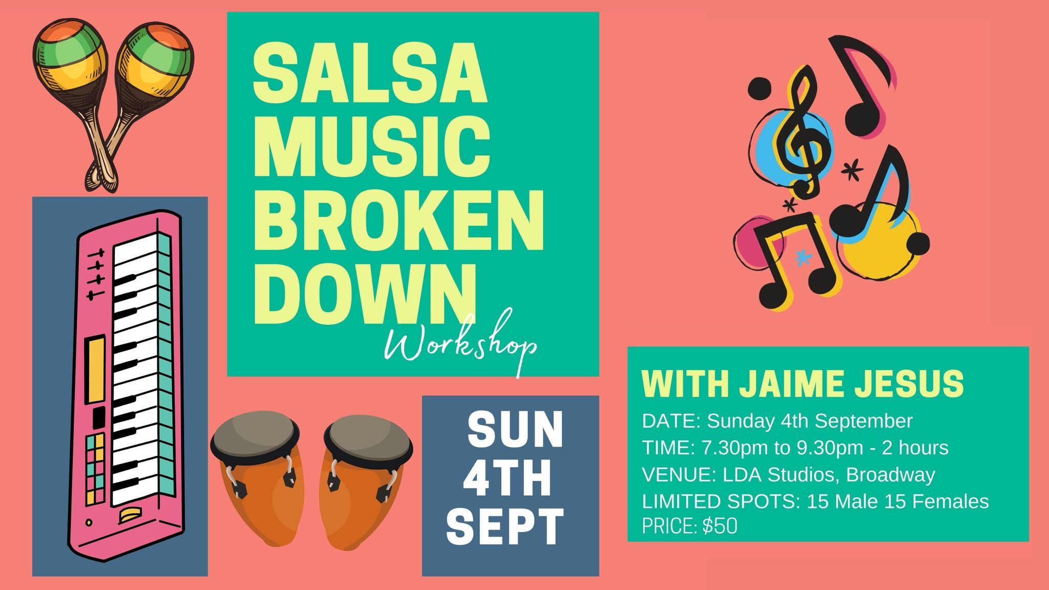 SALSA MUSIC BROKEN DOWN WORKSHOP