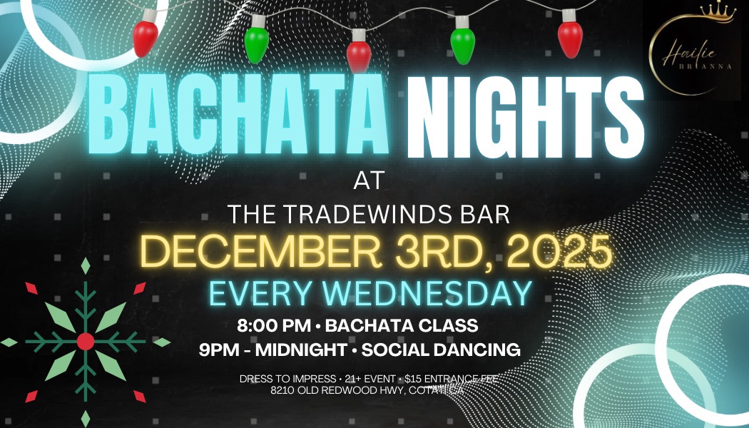 BACHATA NIGHT @ TRADEWINDS BAR!