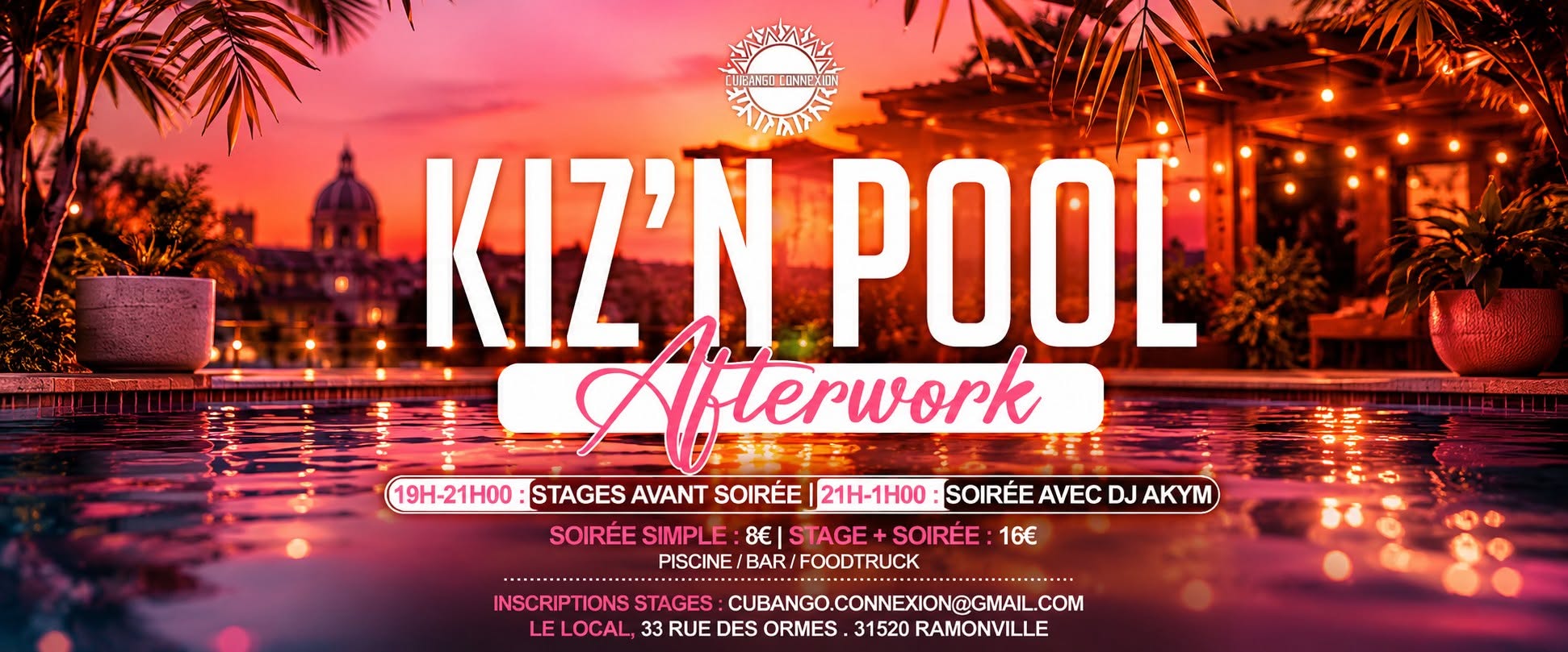 KIZ'N POOL 2026 - KIZOMBA AFTERWORK - Stages + Pratica