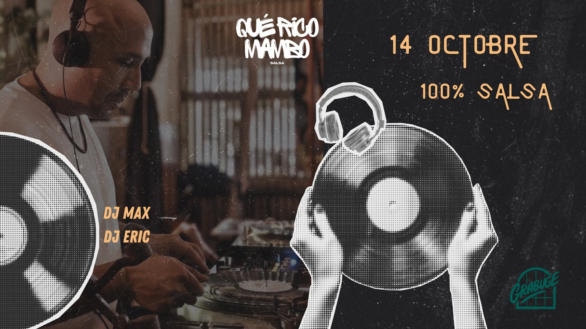 Soirée SALSA 100% VINYLE au GRABUGE 28 octobre
