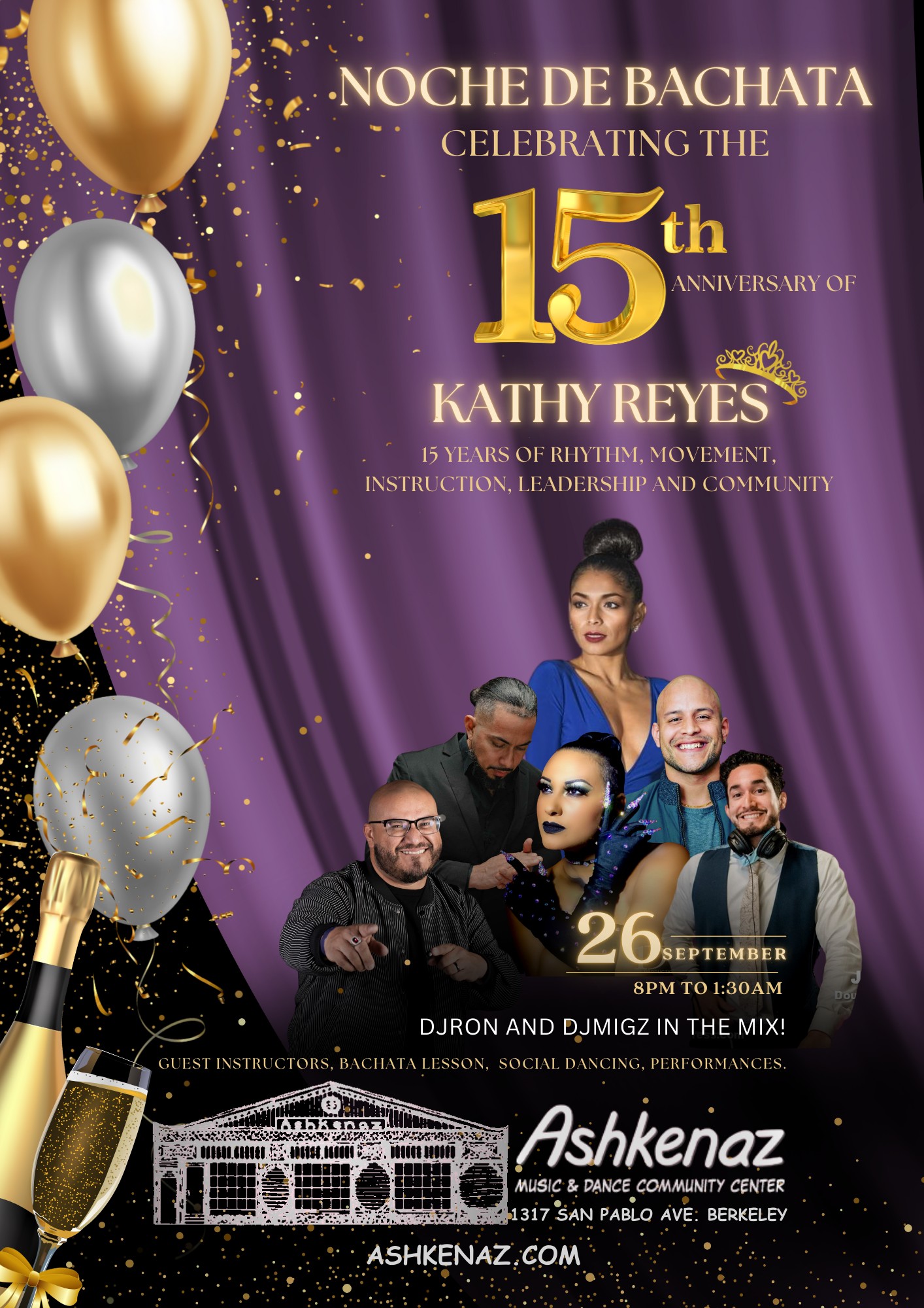 Noche Bachatera: Celebrating 15 Years of Dance with Kathy Reyes!