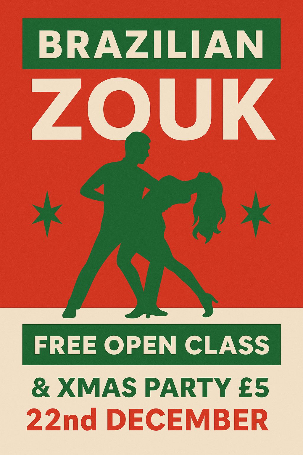 Free Open Level Zouk Class & Xmas Party