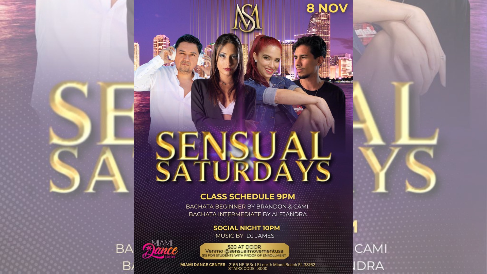 SENSUAL SATURDAYS! FREE Bachata Class (w cover), Social Dance and more!
