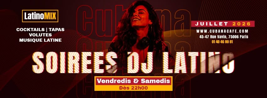 Vendredis & samedis : soirées DJ latino