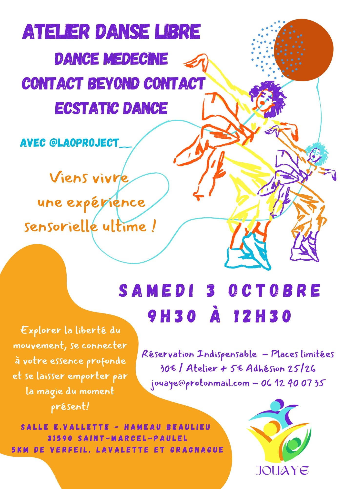 Atelier Danse Libre - 3 approches complémentaires