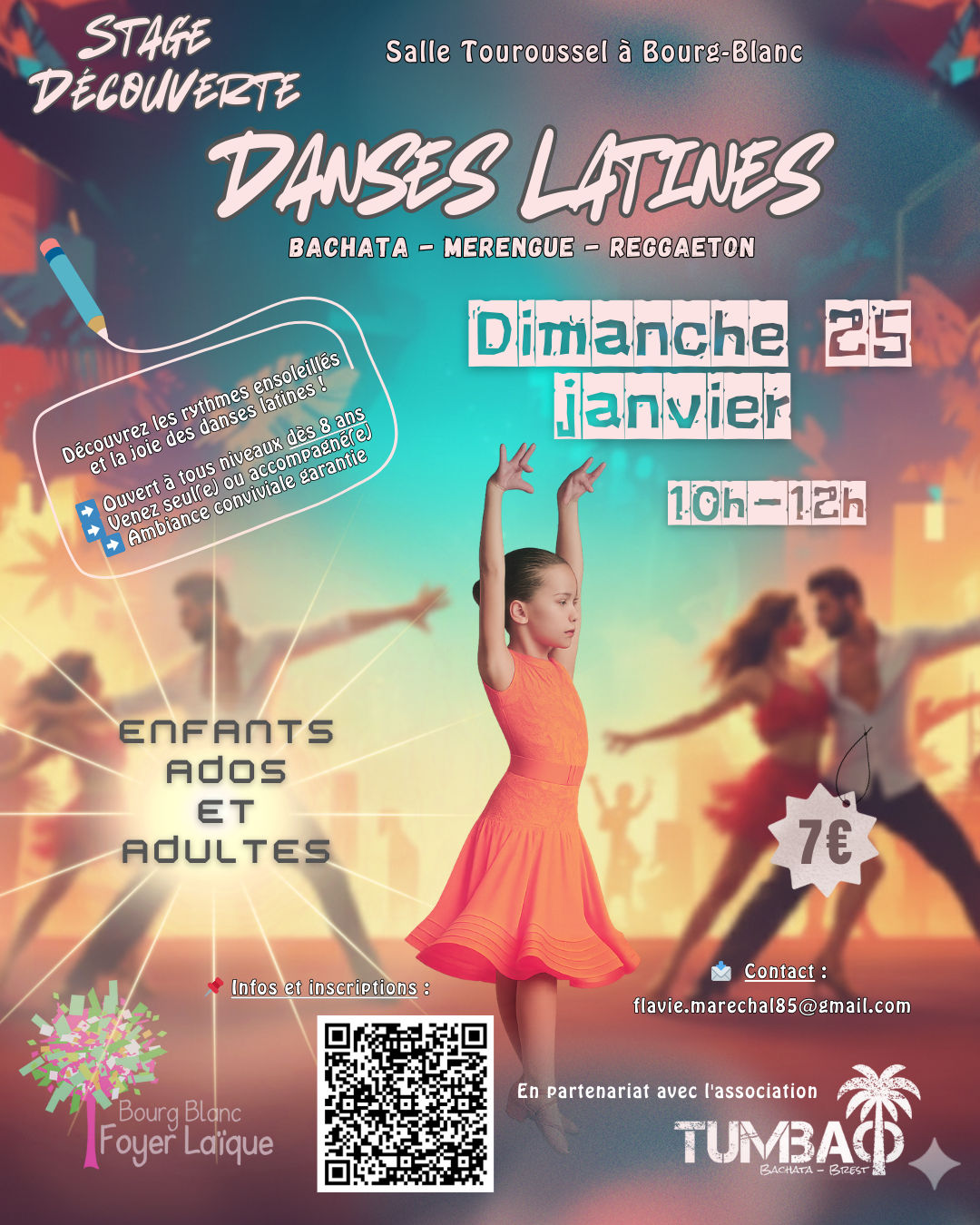 Stage découverte aux danses LATINES - Bachata - Merengue - Reggaeton
