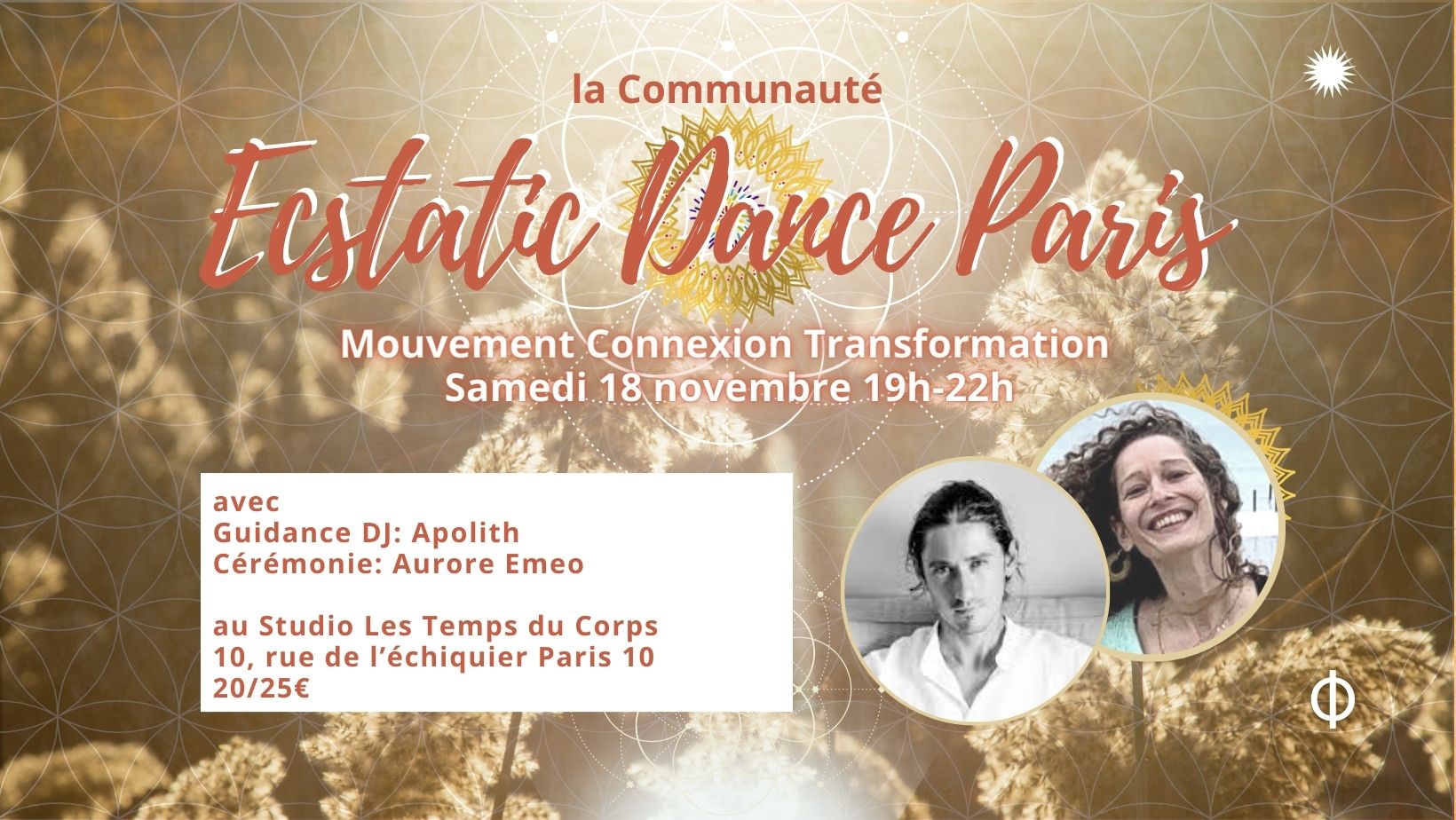 Vivre Ecstatic Dance* sous la guidance d'Apolith ((Paris))